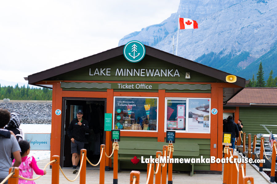 Boat Cruise Boarding Dock at Lake Minnewanka