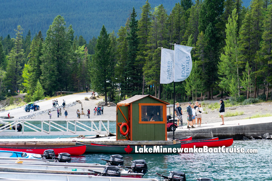 Guided Fishing and Boat Rental Station at Lake Minnewanka