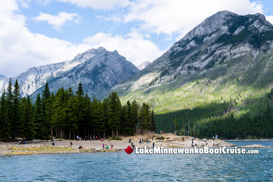 Lake Minnewanka Beach near the Boat Cruise